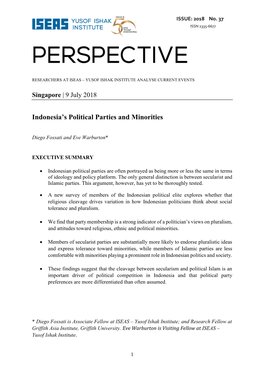 Indonesia's Political Parties and Minorities