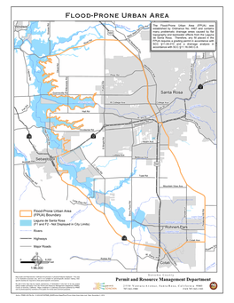 Flood-Prone Urban Area Boundary, Sonoma County, California