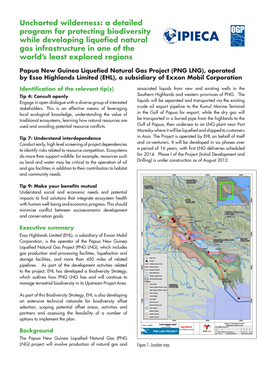 Papua New Guinea Liquefied Natural Gas Project (PNG LNG), Operated by Esso Highlands Limited (EHL), a Subsidiary of Exxon Mobil Corporation