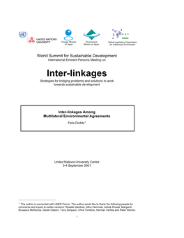 Inter-Linkages Strategies for Bridging Problems and Solutions to Work Towards Sustainable Development