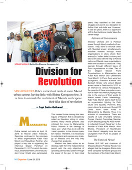 Division for Revolution Organisermks 6/14/2018 8:03 PM Page 1