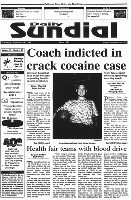 Coach Indicted in Crack Cocaine Case