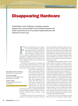 Disappearing Hardware