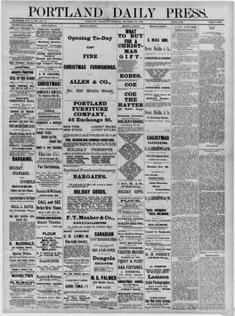 Portland Daily Press: December 23,1880