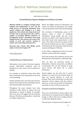 Vertical Crawler's Design and Implementation