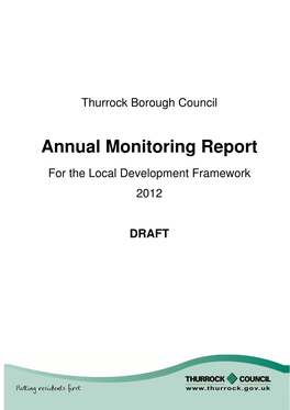 Annual Monitoring Report for the Local Development Framework 2012