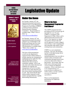 Legislative Update AFFAIRS