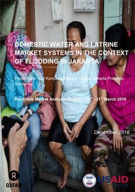 Domestic Water and Latrine Market Systems in the Context of Flooding In