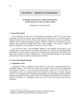 Chapter 2: Highway Engineering