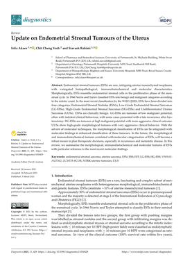 Update on Endometrial Stromal Tumours of the Uterus