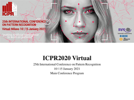 ICPR2020 Main Conference Program Revised2