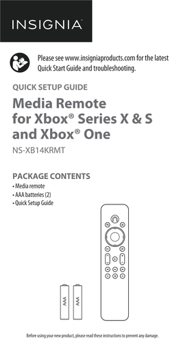 Media Remote for Xbox® Series X & S and Xbox®