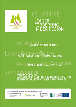 15 Jahre Leader Förderung in Der Region