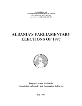 CSCE Report on Albania's Parliamentary Elections of 1997