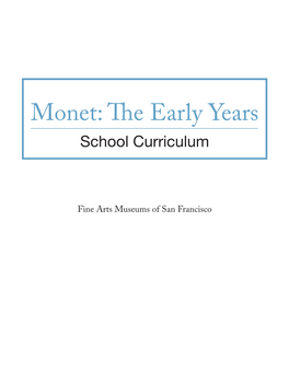 Monet: the Early Years School Curriculum