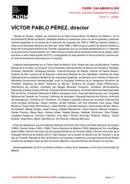VÍCTOR PABLO PÉREZ, Director