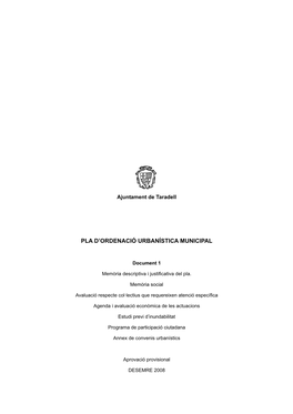 Pla D'ordenació Urbanística Municipal