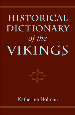 Historical Dictionary of the Vikings