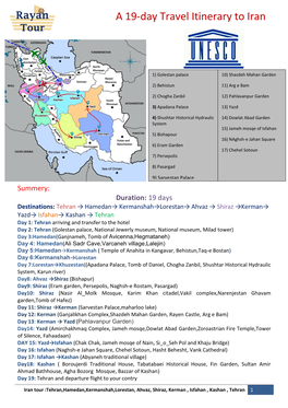 A 19-Day Travel Itinerary to Iran