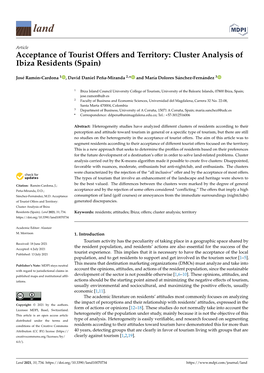 Cluster Analysis of Ibiza Residents (Spain)