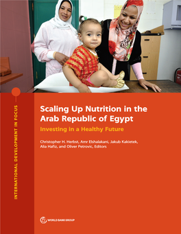 Scaling up Nutrition in the Arab Republic of Egypt Investing in a Healthy Future