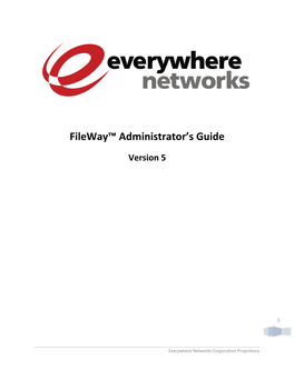 Fileway Administrator's Guide 2