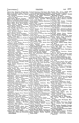 TRADES. F.AR Brown Chas Ringmore, Kingsbridge Ducknell Benjamin, Ford House, Hol- Burnett :Mrs