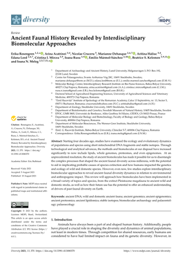 Ancient Faunal History Revealed by Interdisciplinary Biomolecular Approaches