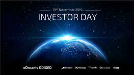 19Th November 2019 INVESTOR DAY Disclaimer