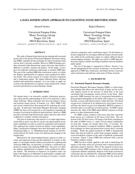 A Data Sonification Approach to Cognitive State Identification