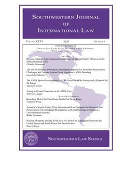 Southwestern Journal of International Law