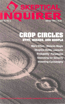 Crop Circles Hype, Hoaxes, and Hoopla