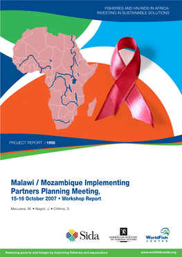 Malawi / Mozambique Implementing Partners Planning Meeting, 15-16 October 2007 • Workshop Report