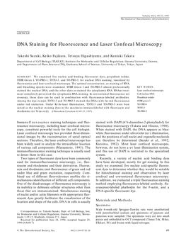 DNA Staining for Fluorescence and Laser Confocal Microscopy