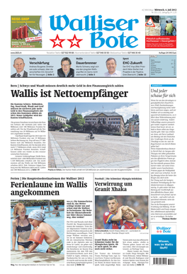 Wallis Ist Nettoempfänger