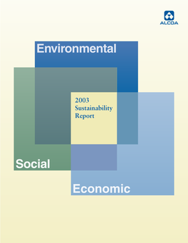 Alcoa’S Way of Demonstrating Progress Toward a Sustainable Future