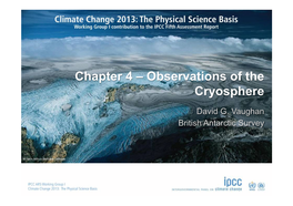Chapter 4 – Observations of the Cryosphere