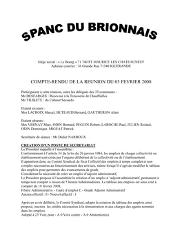 SPANC Du Brionnais Et Que La Loi Permet D’Instituer Une Participation Des Communes