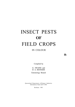Insect Pests Field Crops