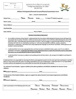 Physical Exam Form