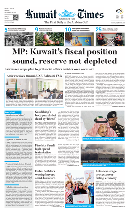 Kuwaittimes 30-9-2019.Qxp Layout 1