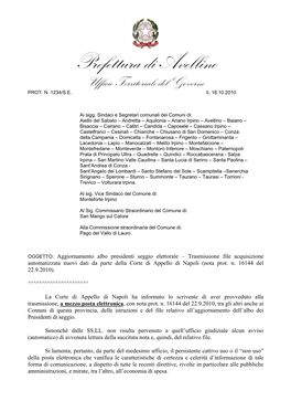 Ufficio Territoriale Del Governo PROT