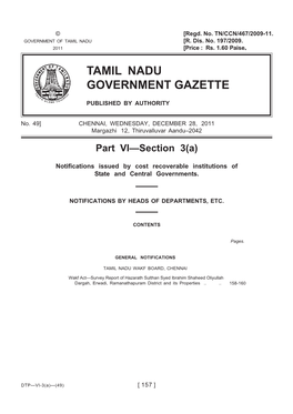 Tamil Nadu Government Gazette