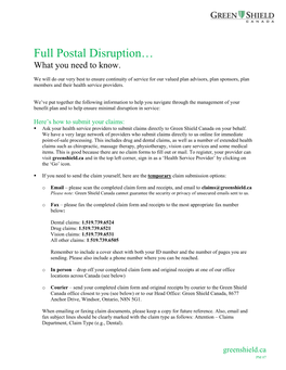 Full Postal Disruption… What You Need to Know