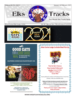 Elks Tracks Two Month Elks Tracks Issue