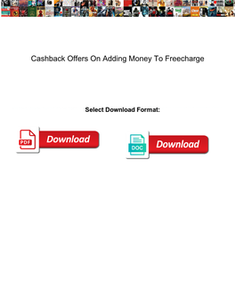 Cashback Offers on Adding Money to Freecharge