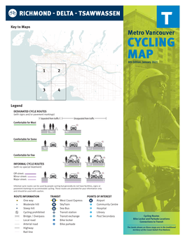 CYCLING MAP 8Th Edition, January 2021