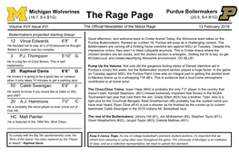 Michigan Wolverines the Rage Page Purdue Boilermakers