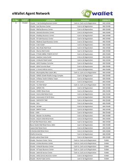 Ewallet Agent Network