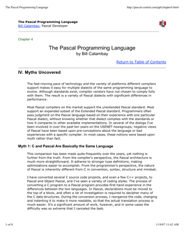 The Pascal Programming Language